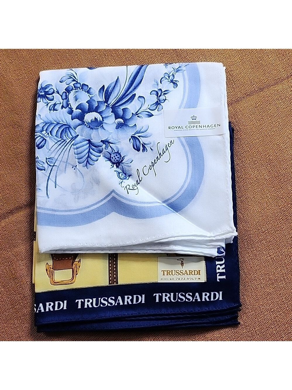 TRUSSARDI, ROYAL COPENHAGEN HANDKERCHIEF COTTON